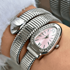 Limited Edition Serpentine Metal Watch - Image 3