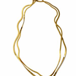 Snake Gold Plated Stainless Steel Necklace
