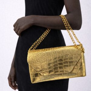 Golden Chain Snake Pattern Bag - Image 3