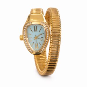 Gold Plated Snake Watch