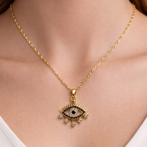 Evil Eye Stainless  Steel Necklace - Image 3